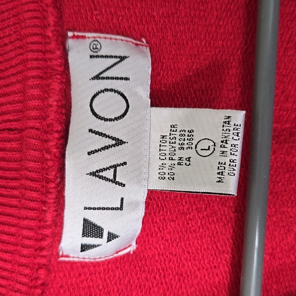 Vintage Lavon Red Cardigan Size Large - Picture 4 of 4
